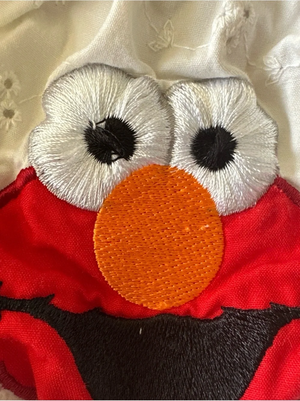 Rare vintage Elmo & Zoe White Top, Denim Shorts